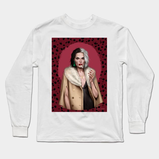 Cruella Long Sleeve T-Shirt by fdasuarez